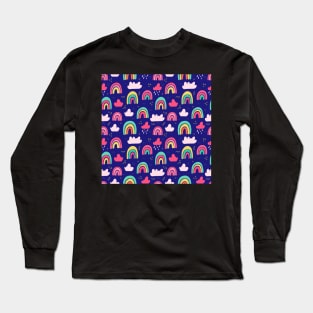 Rainbows And Clouds Long Sleeve T-Shirt